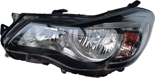 Miniatura 9 de CNCEST Par de faros delanteros halógenos, ajuste directo, carcasa cromada, lente transparente, para modelos Subaru Impreza 2015-2016, delantero