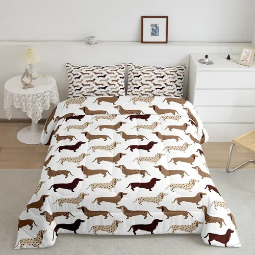 Miniatura 6 de Feelyou Juego de edredón para niños, diseño de gatos de dibujos animados, tamaño twin, lindo juego de ropa de cama de gatitos para adolescentes