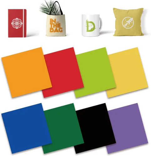 Miniatura 19 de Hojas de transferencia negras, 10 piezas de 12 x 12 pulgadas, papel de sublimación preimpreso de color liso sólido para tazas de prensa de calor