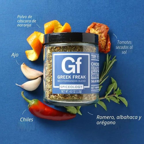 Miniatura 3 de Spiceology – Greek Freak condimento mediterráneo – Hierbas y especias griegas para pollo, papas, ensalada, gyros, pasta y pizza – Mezcla