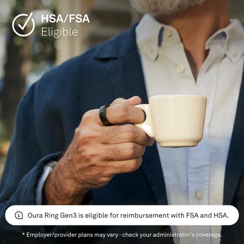 Miniatura 6 de Oura Ring Gen3 Heritage - Anillo inteligente, seguimiento del sueño, frecuencia cardíaca, rastreador de actividad física, 5-7 días de duración