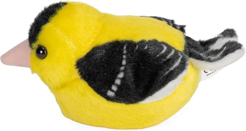 Miniatura 3 de Wild Republic Audubon Birds - Peluche de Jilguero Americano con auténtico sonido de pájaro, animal de peluche, juguetes de pájaros para niños