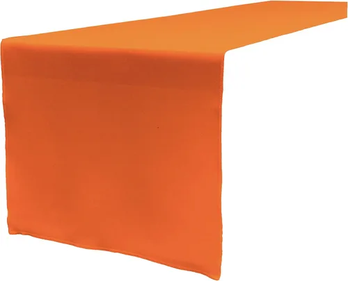 Miniatura 3 de LA Linen™ mantel de popelina de poliéster de 14 por 108 pulgadas Blanco P