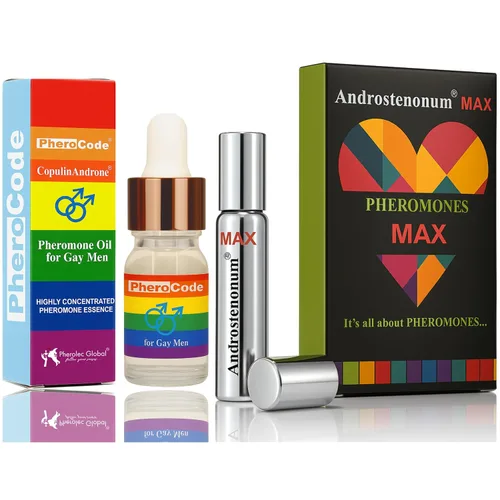 ANDROSTENONUM MAX & PheroCode Pherolec Global - Aceite de perfume de feromonas masculinas de larga duración, original, las mejores feromonas para