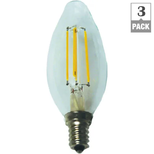 Miniatura 2 de Ecosmart Bombillas LED de filamento regulable B11 blanco suave equivalente a 40 W, paquete de 3