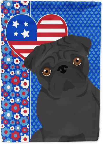 Miniatura 84 de Caroline's Treasures WDK5119GF - Bandera de jardín americana de Airedale Terrier de Estados Unidos, color negro y tostado, bandera decorativa
