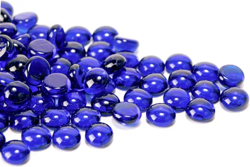 Miniatura 16 de Meschett 50 mini gemas de vidrio, piedras de Mancala color ámbar, cuentas de mármol de fondo plano para decoración del hogar, arte y manualidades