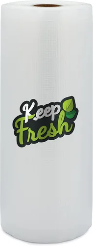 Keep Fresh Food - Rollo sellador al vacío (8 pulgadas x 50 pies, 1 rollo), bolsa de almacenamiento al vacío en relieve, sello al vacío Sous Vide (50