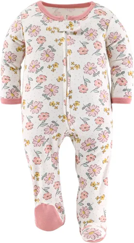 Miniatura 4 de The Peanutshell Pijama con pies para bebés, para dormir y jugar, paquete de 3