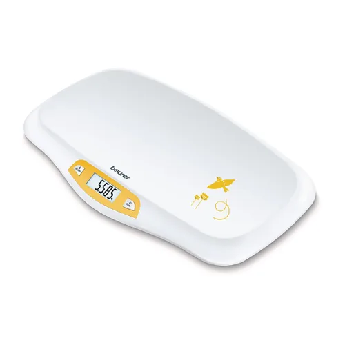 Balanza digital de bebé con cómoda plataforma curva, de Beurer
