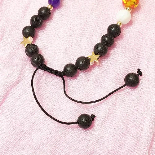 Miniatura 5 de Pulsera de cuentas de piedra para mujer, diseño de galaxia del universo de 8 planetas o 9 planetas en el sistema solar, pulseras de estrella