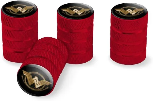 Miniatura 9 de GRAPHICS & MORE Wonder Woman Movie Golden Lasso Logo Tire Rim Wheel Aluminio Valve Stem Caps
