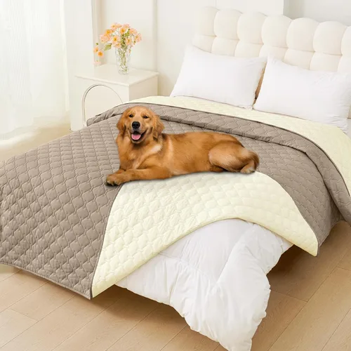 Miniatura 37 de Smiry Funda Impermeable para Cama de Perro, Manta Suave Reversible para Mascotas, Lavable a Prueba de Fugas para Gatos y Perros, Funda para Sofá