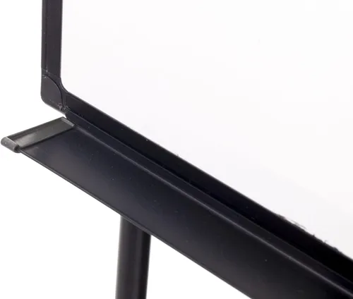 Miniatura 4 de MasterVision Estación de creación de caballete de pizarra blanca de borrado en seco magnético de doble cara ajustable de altura ajustable de 40 x 30