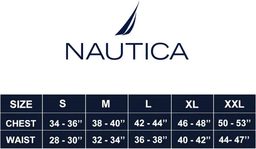 Miniatura 6 de Nautica Conjunto de capa base de manga larga para hombre con cuello redondo y punto gofre, ropa interior térmica y parte superior