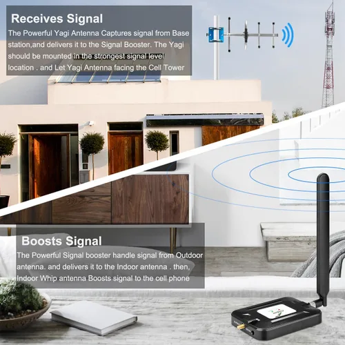 Miniatura 5 de AT&T Signal Booster AT&T Cell Phone Signal Booster T Mobile Cell Phone Booster 5G 4G LTE Band 12/17 ATT Cell Signal Booster ATT Cell Booster for