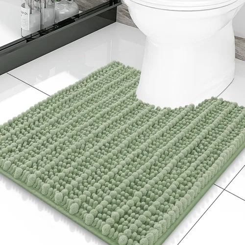 Miniatura 84 de Smiry Alfombras de Baño 24x16 pulgadas, Alfombras de Baño de Chenilla Extra Suaves y Absorbentes, Respaldo de Goma Antideslizante, Lavable a Máquina