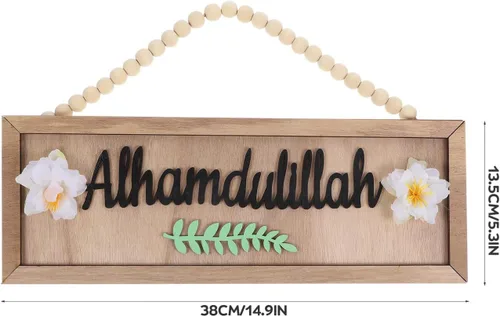 Miniatura 6 de UPKOCH Letrero de madera, placa de madera para el hogar, colgante de puerta, porche, decoración de pared