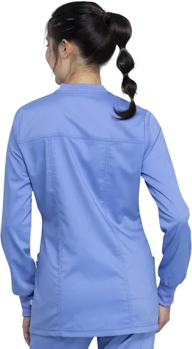 Miniatura 5 de Cherokee WW305AB - Chaqueta de calentamiento para mujer, ajuste clásico moderno con cremallera frontal