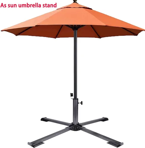 Miniatura 7 de Soporte de anclaje plegable para patio, ajustable, portátil, anclaje de playa, hierro templado, resistente, soporte para sombrilla de patio al aire