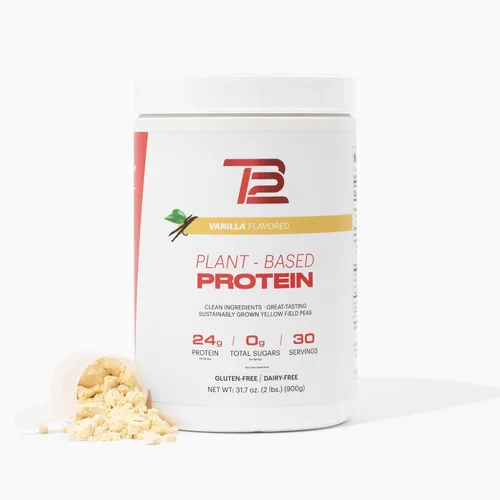 Miniatura 11 de TB12 Proteína en polvo a base de plantas de Tom Brady, 24g de proteína de guisante vegana, baja en azúcar, baja en carbohidratos, sin OMG, reemplazo