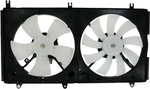 Miniatura 74 de TRQ Conjunto de ventilador de refrigeración dual del radiador compatible con Toyota Highlander 2008-2013 TO3115155