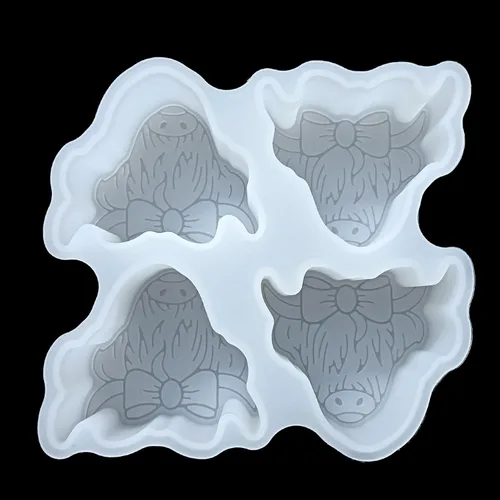 Miniatura 18 de 【300+ Diseños Opcionales】 Fuehbur Molde para Ambientador de Coche con Forma de Cuernos Largos de Toro, Molde de Silicona para Cuentas Aromáticas
