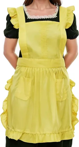 Miniatura 4 de Delantal retro ajustable con bolsillos, tamaño pequeño a grande para mujer de LilMents