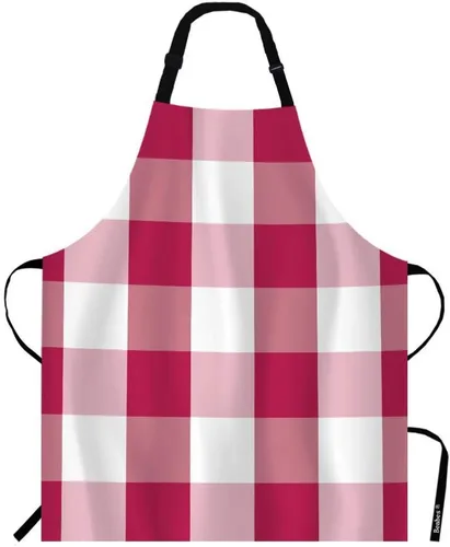 Miniatura 10 de Delantal con peto Cat Rose – Correa ajustable para el cuello, blanco, delantal de trabajo de poliéster – 27 x 31 pulgadas
