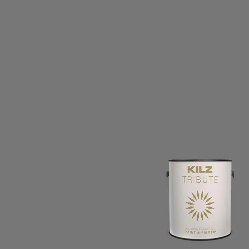 Miniatura 24 de KILZ TRIBUTE Pintura e imprimación, para interiores, semibrillante, Vintage Indigo, 1 galón Índigo Victoria