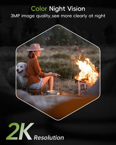 Miniatura 6 de Cámaras de seguridad inalámbricas 2.4G/5G para exteriores, cámara solar 2K para seguridad del hogar, alimentada por batería, PTZ de 360°/visión