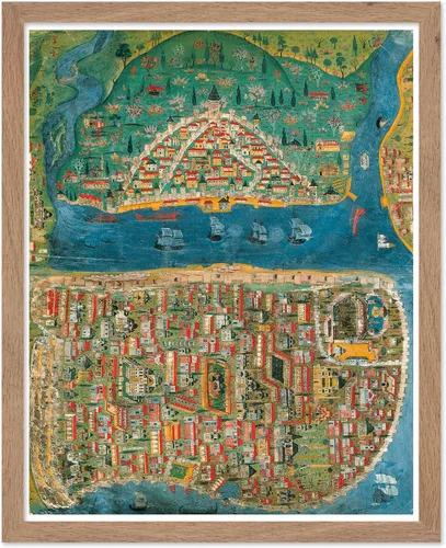 Miniatura 39 de Poster Master Póster retro de viaje con mapa monumental vintage de Florencia, arte italiano, gran regalo para hombres, mujeres, amantes