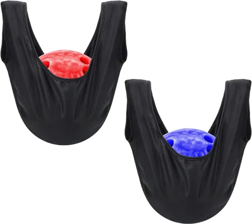 COITEK Bolsa de balancín para bolos, paquete de 2, soporte para limpiador de bolos, color negro, 15 x 16 pies