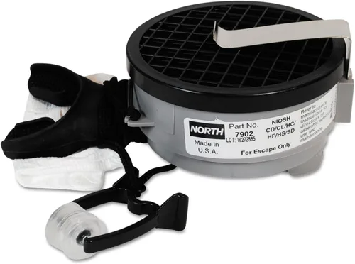 Honeywell 7902 North Silicone 7900 Series Mouthbit Acid Gas Air Purifying Respirator with Belt Clip