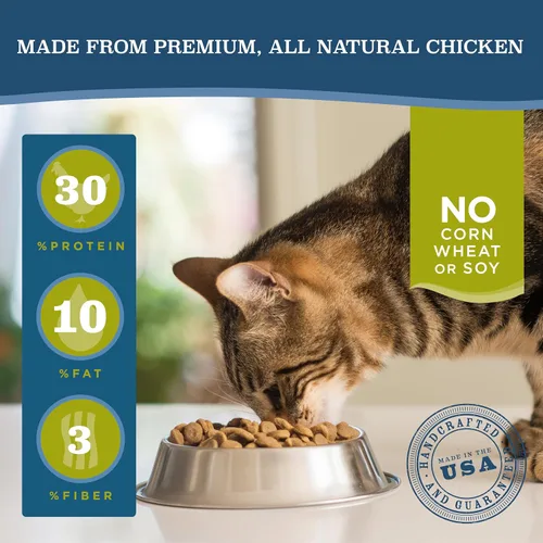 Miniatura 2 de Blackwood Alimento seco para gatos, fórmula magra y para personas mayores, receta de harina de pollo y arroz integral, bolsa de 4 libras, alta