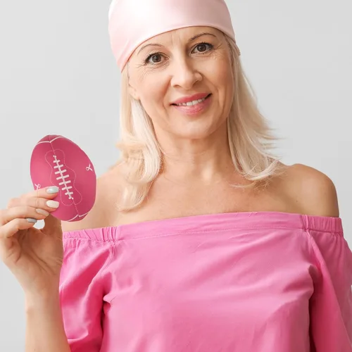 Miniatura 6 de Liliful 24 bolas de estrés para concientización sobre el cáncer de mama, bolas de estrés con cinta rosa para regalos de conciencia de senos, regalos
