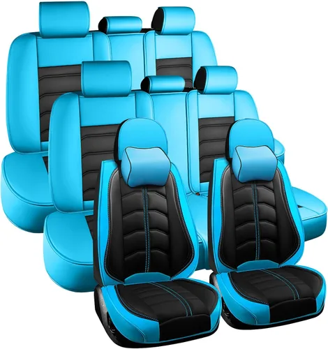Miniatura 22 de Funda de asiento de auto de 7 asientos para Nissan Pathfinder 2003-2025, fundas de asiento duraderas, resistentes al desgaste, impermeables