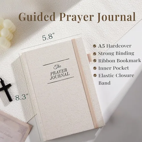 Miniatura 5 de Diario de Oración JUBTIC para Mujer, Diario Bíblico con Versículos, 60 Semanas de Escritura, Diario de Fe y Devocional, Planificador Cristiano