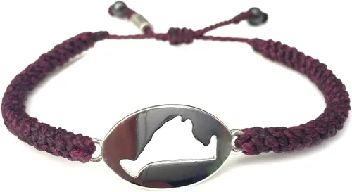 Miniatura 39 de Rumi Sumaq Pulsera de cuerda náutica para hombres, mujeres y niños - Resistente al agua, con nudo manual ajustable - Estilos de mapa de la isla