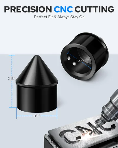 Miniatura 4 de Benlari Cubiertas negras para tuercas de eje delantero para Harley, tapas de tuerca de eje CNC compatibles con Harley Davidson Touring Sportster