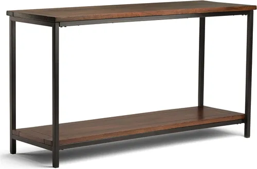 Miniatura 15 de SIMPLIHOME Simons - Carrito de barra de madera maciza de mango de 24 pulgadas de ancho, color natural, para sala de estar, comedor y cocina