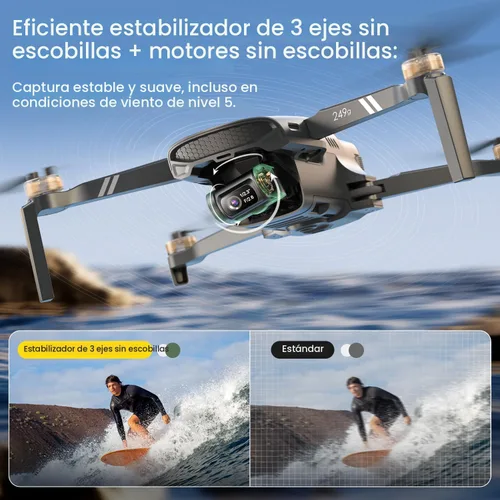 Miniatura 3 de Holy Stone Drone HS900 con cámara para adultos, cardán de 3 ejes, foto de 8K, video 4K/30FPS, transmisión de 20000 pies, AI Follow Me, retorno Kit