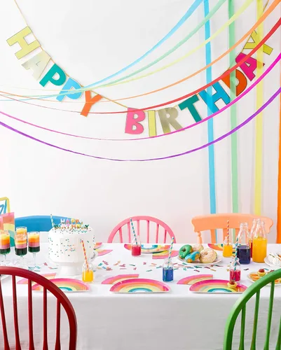 Miniatura 2 de Talking Tables 12 globos de arcoíris con confeti coloridas decoraciones de fiesta de cumpleaños para cumpleaños, baby showers, despedidas