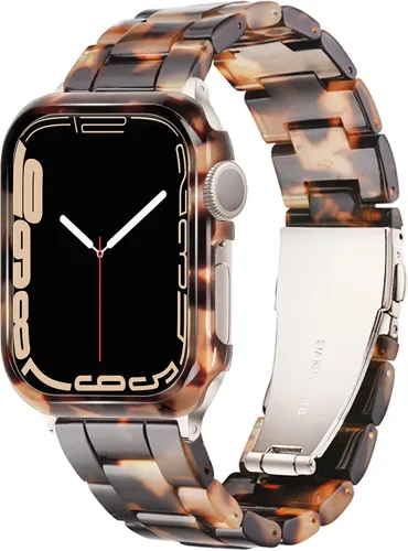 Miniatura 11 de Correas de resina para iWatch de moda para Apple Watch Series Ultra 8 7 6 SE 5 4 3 2 1