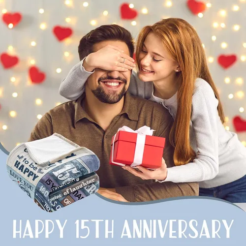Miniatura 3 de Regalos de cristal de 15 aniversario para hombres y mujeres, regalos románticos de 15 aniversario para pareja, esposa, marido, aniversario de 15