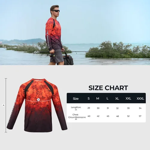 Miniatura 6 de KastKing Camisas de pesca UPF 50 para hombre, camisa de pesca de manga larga, transpirable, absorbe la humedad, camisas de sol para hombres