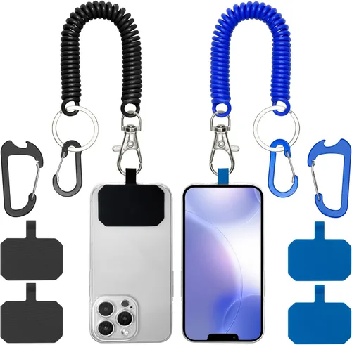 Miniatura 9 de HOTEMIA Cordón de seguridad antirrobo para teléfono con mosquetón, correa anticaída para actividades al aire libre como esquí, senderismo, ciclismo