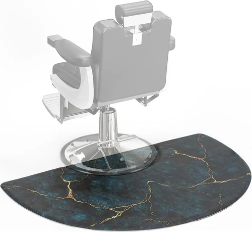 Miniatura 10 de OmySalon Alfombrilla antifatiga de salón de 3 x 5 x 5/8 pulgadas para peluquería de pie, piso de peluquería mate debajo de la silla de peinado