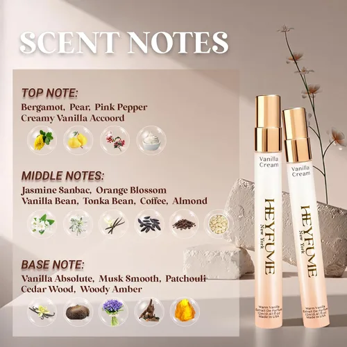 Miniatura 2 de Perfumes de feromonas para mujer Mini: Extrait De Parfum de larga duración - Aceite de perfume cremoso de vainilla con detalles cítricos y mezcla