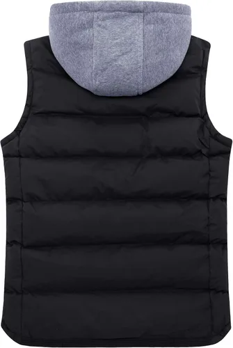 Miniatura 2 de ZSHOW - Chaleco de invierno con capucha extraíble y acolchado para hombre